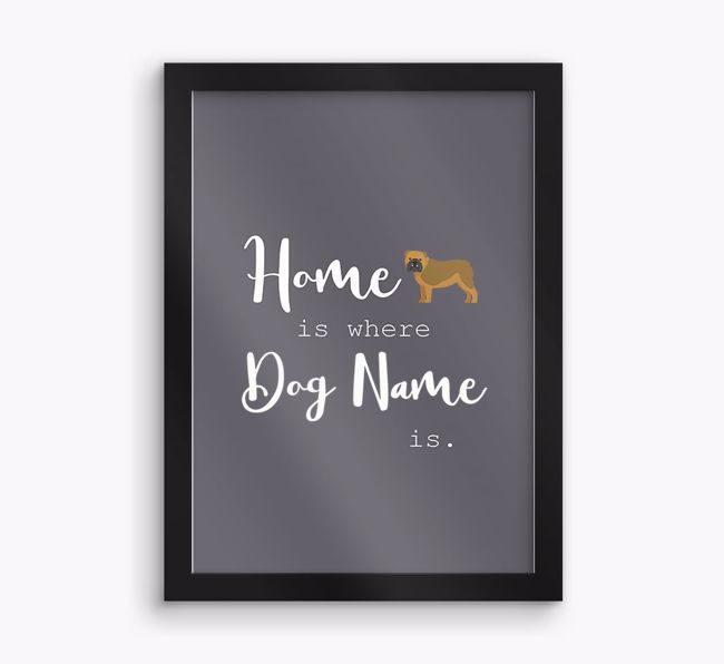 'Home Is Where' Print with {breedFullName} Icon